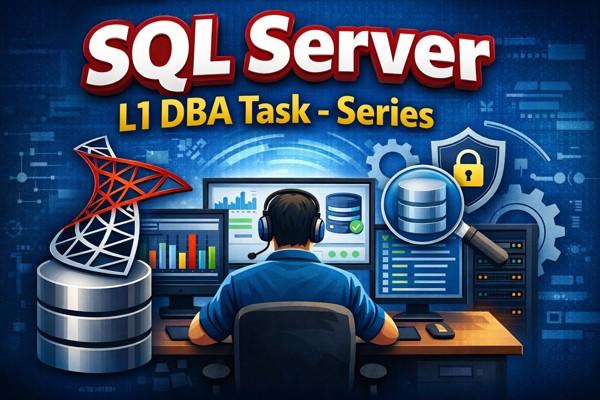 database backup in sql server sql server dba... SQL Server L1 DBA Task - Series